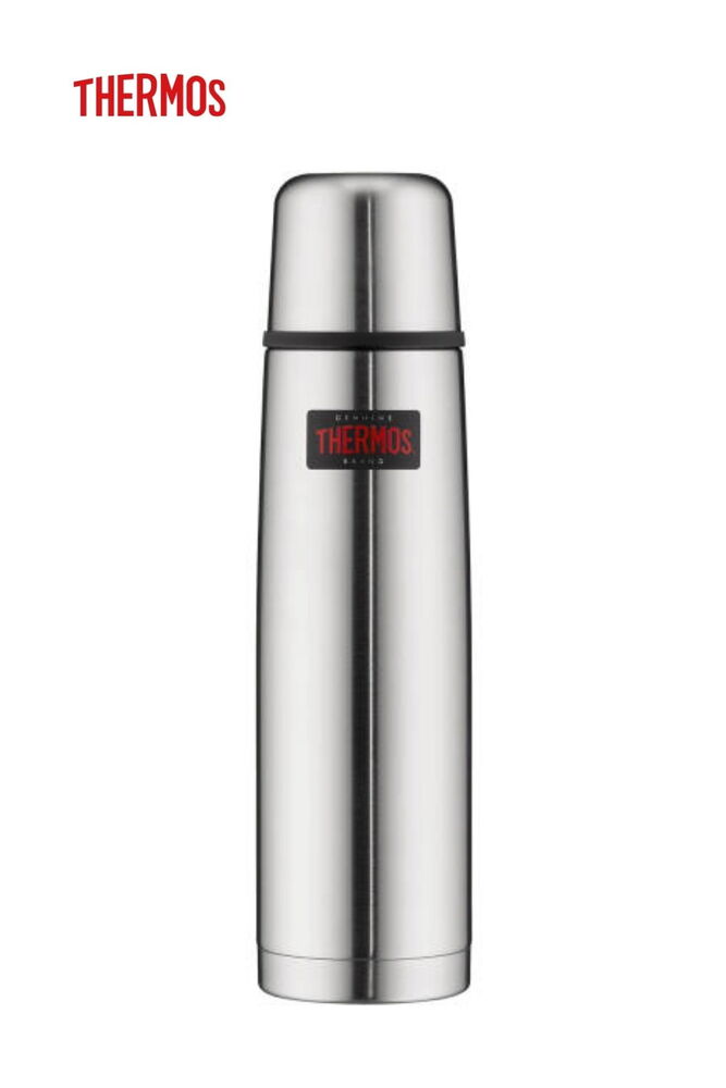 THERMOS 1LT. STAINLESS STEEL GRİ