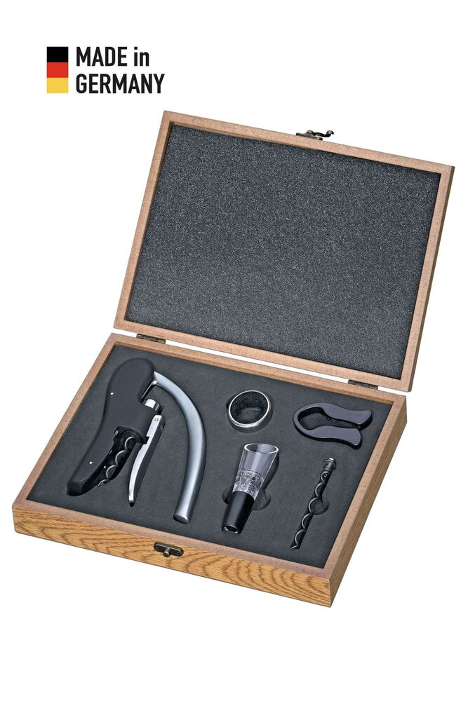 Cilio Özel Ahşap Kutu Tirbüşon Seti