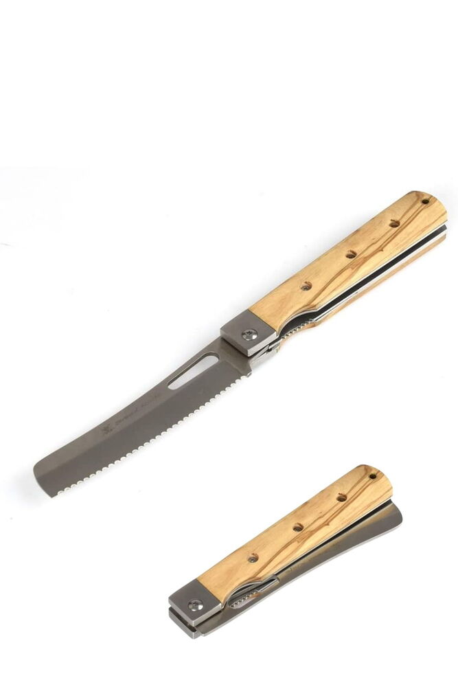 Outdoor Max Melchior Tırtıklı Zeytin Sap Ekmek Bıçağı
