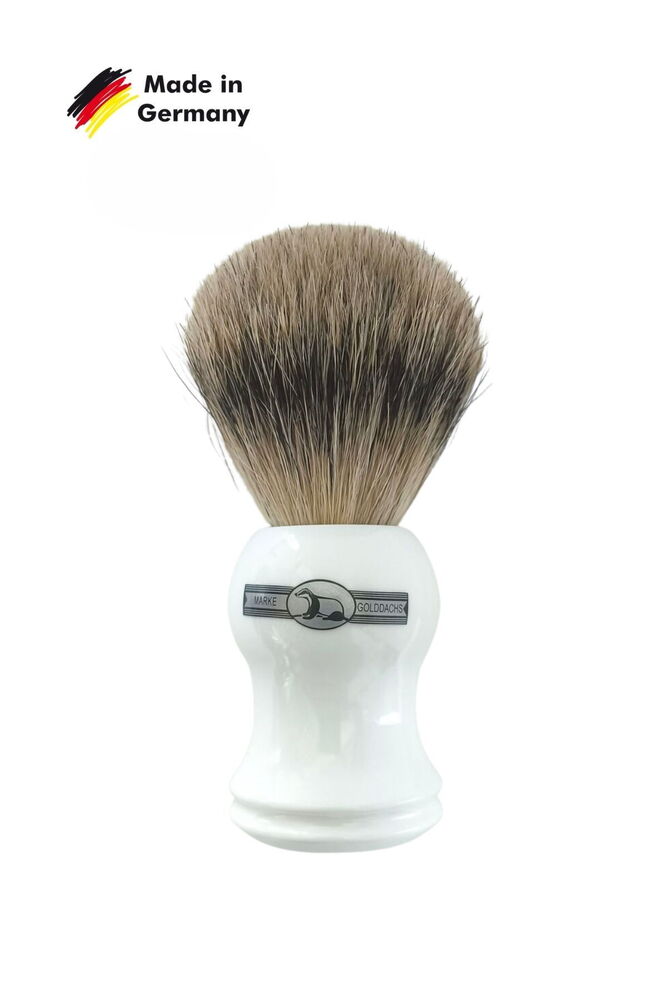 Golddachs Beyaz Akrilik Finest Tıraş Fırçası