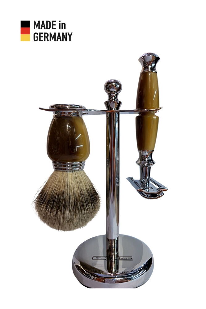 Golddachs Pure Galalith Boynuz Set