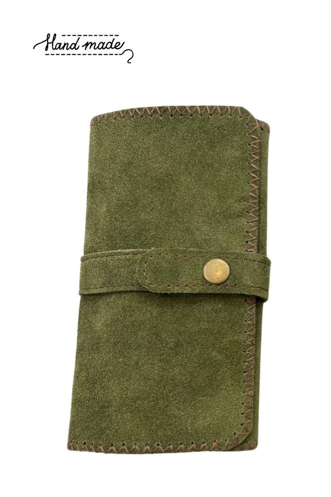 Nubuk Yeşil 9'lu Manikür Çantası