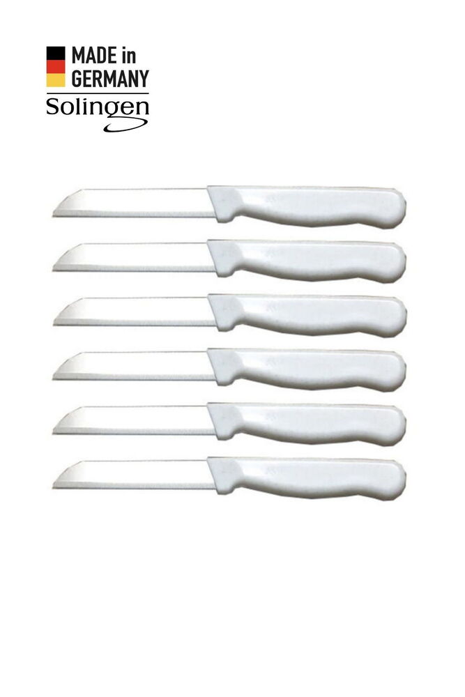 Solingen 6’lı Tırtıklı Simli Beyaz Meyve Bıçağı