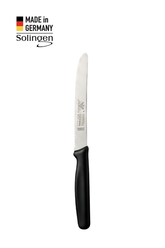 Solingen Tırtıklı Genel Kullanım Bıçağı – Siyah