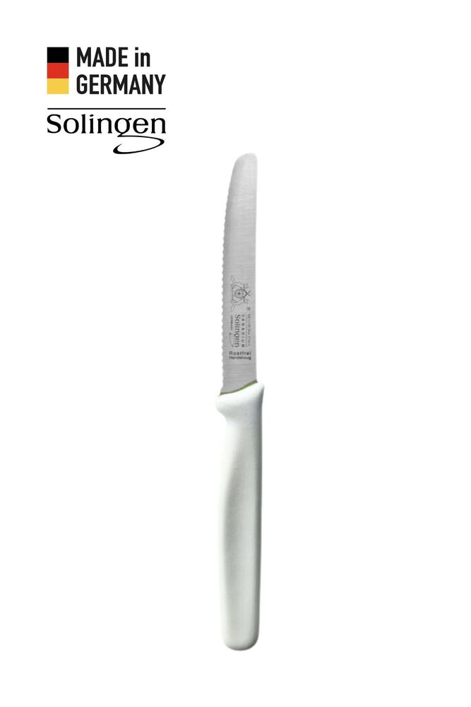 Solingen Tırtıklı Genel Kullanım Bıçağı – Beyaz