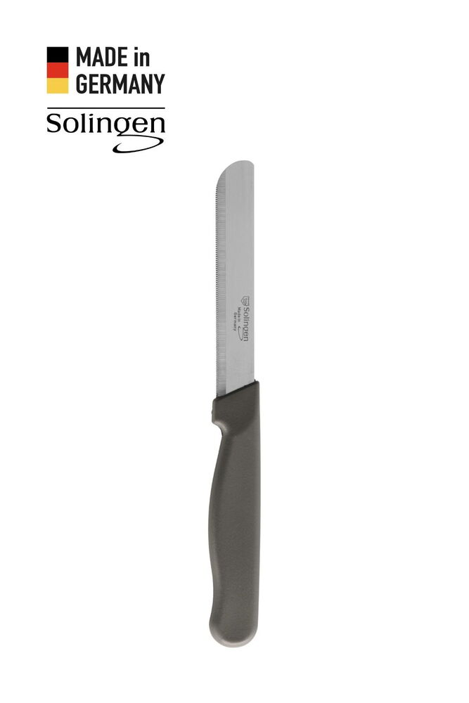 Solingen Mikro Tırtıklı Küt Gri Genel Doğrama Bıçağı