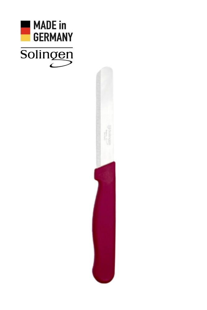 Solingen Mikro Tırtıklı Küt Mürdüm Genel Doğrama Bıçağı