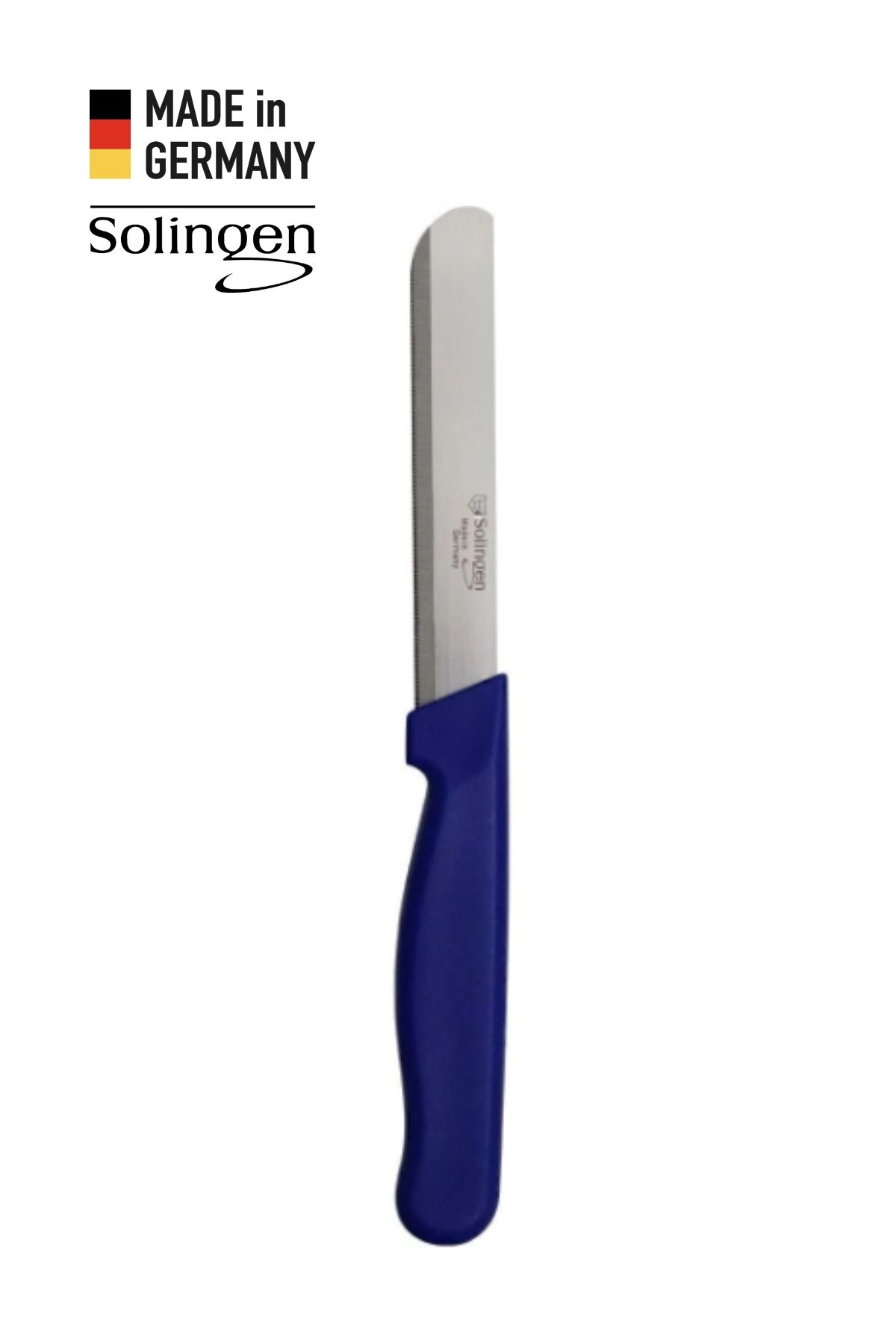 Solingen Mikro Tırtıklı Küt Mavi Genel Kullanım Bıçağı