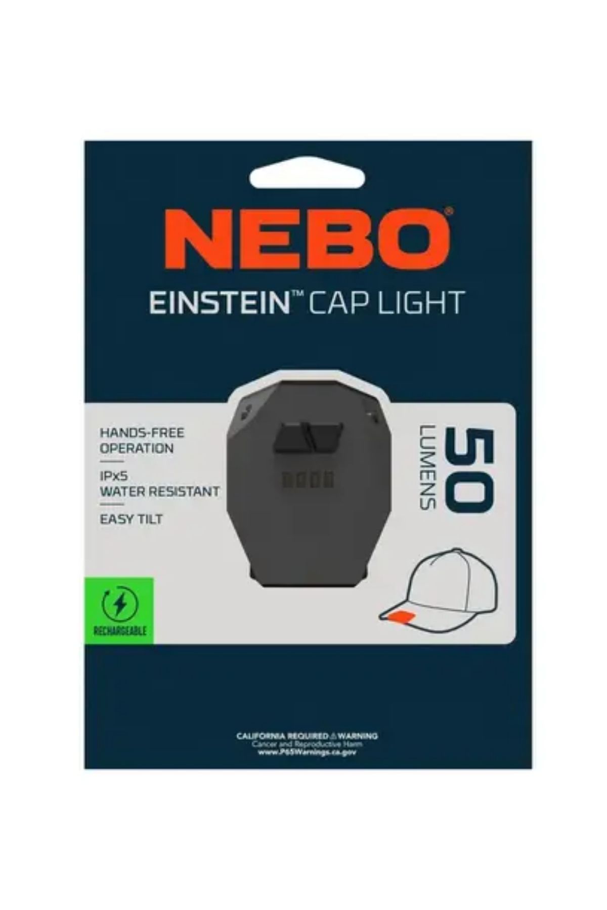 NEBO EINSTEIN CAP 50LÜMEN IŞIK