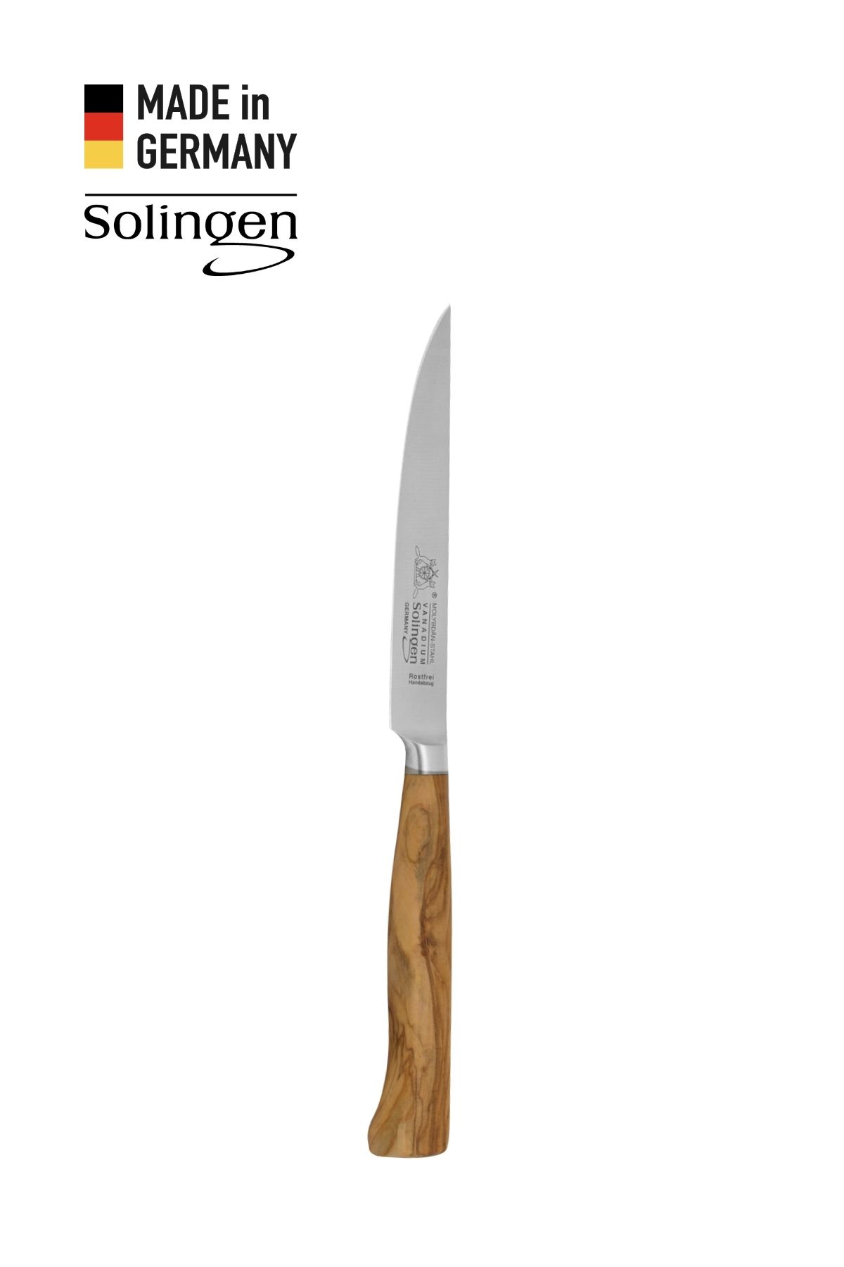 Solingen Max Melchior 12cm Zeytin Ağacı Dövme Çelik Genel Kullanım Bıçağı