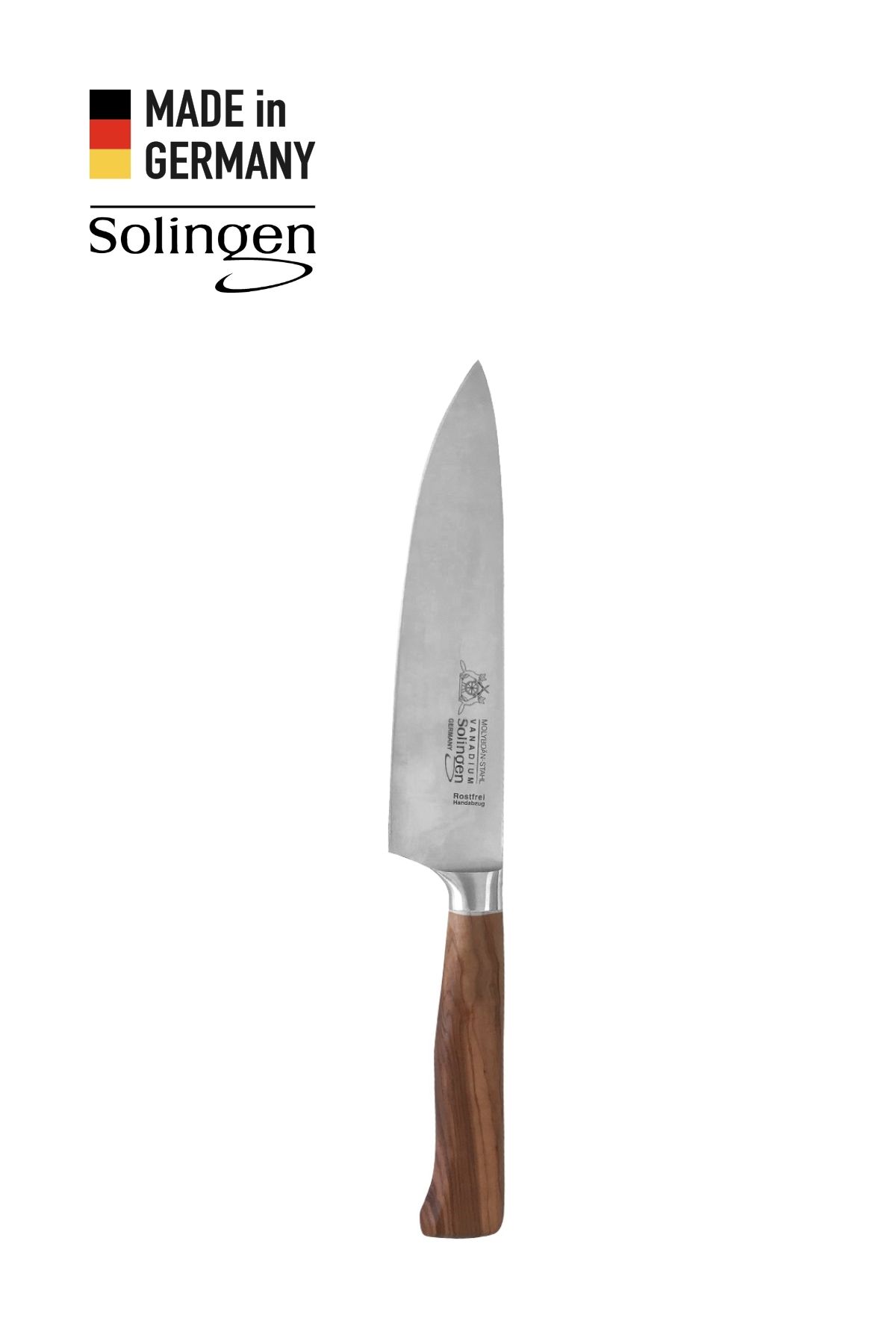 Solingen Max Melchior 15cm Zeytin Ağacı Dövme Çelik Şef Bıçağı