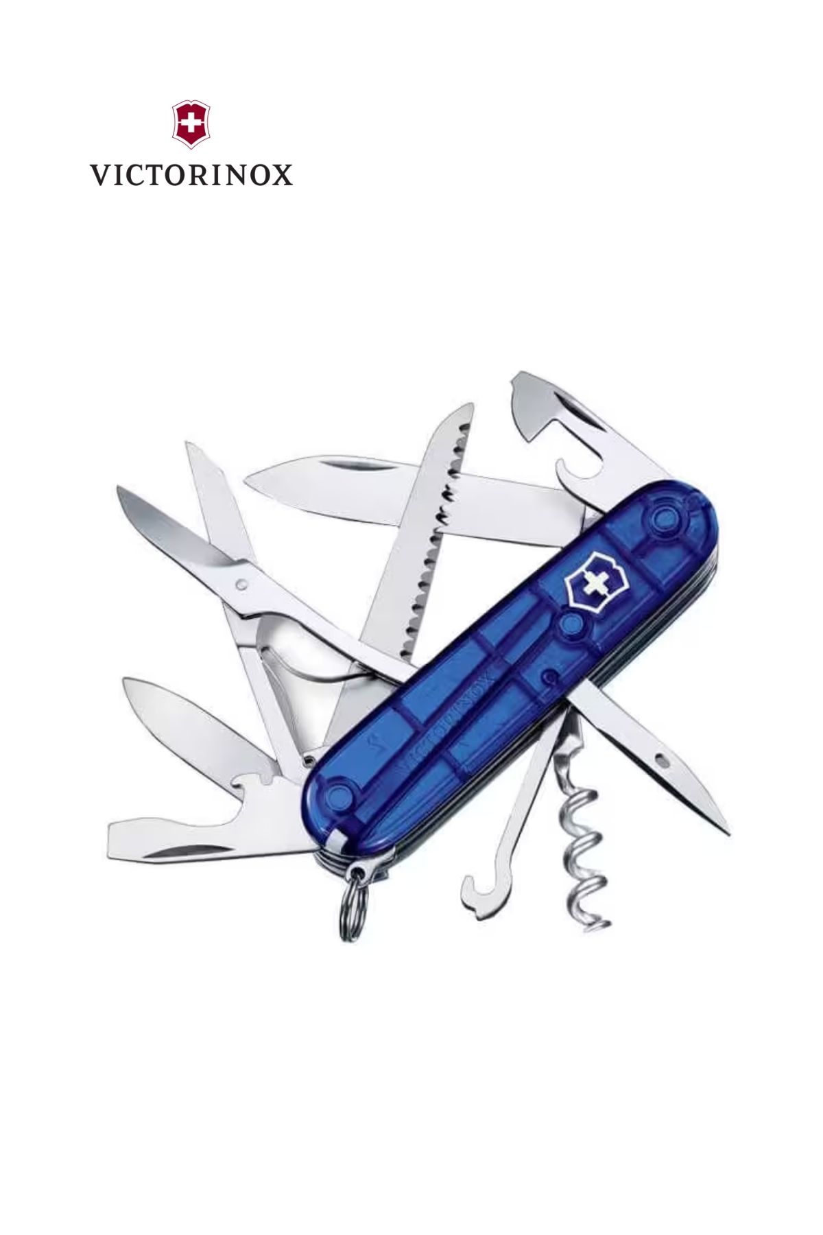 Outdoor Victorinox Huntsman Mavi Şeffaf Çakı