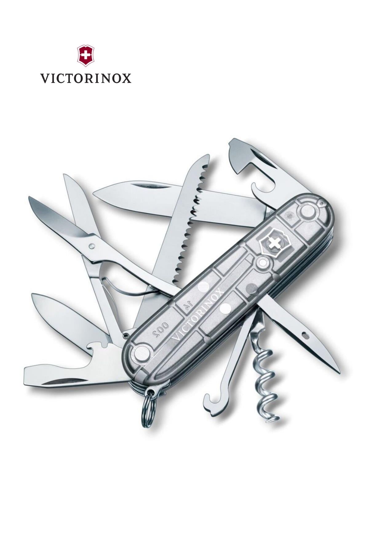 Outdoor Victorinox Huntsman Gümüş Şeffaf Çakı