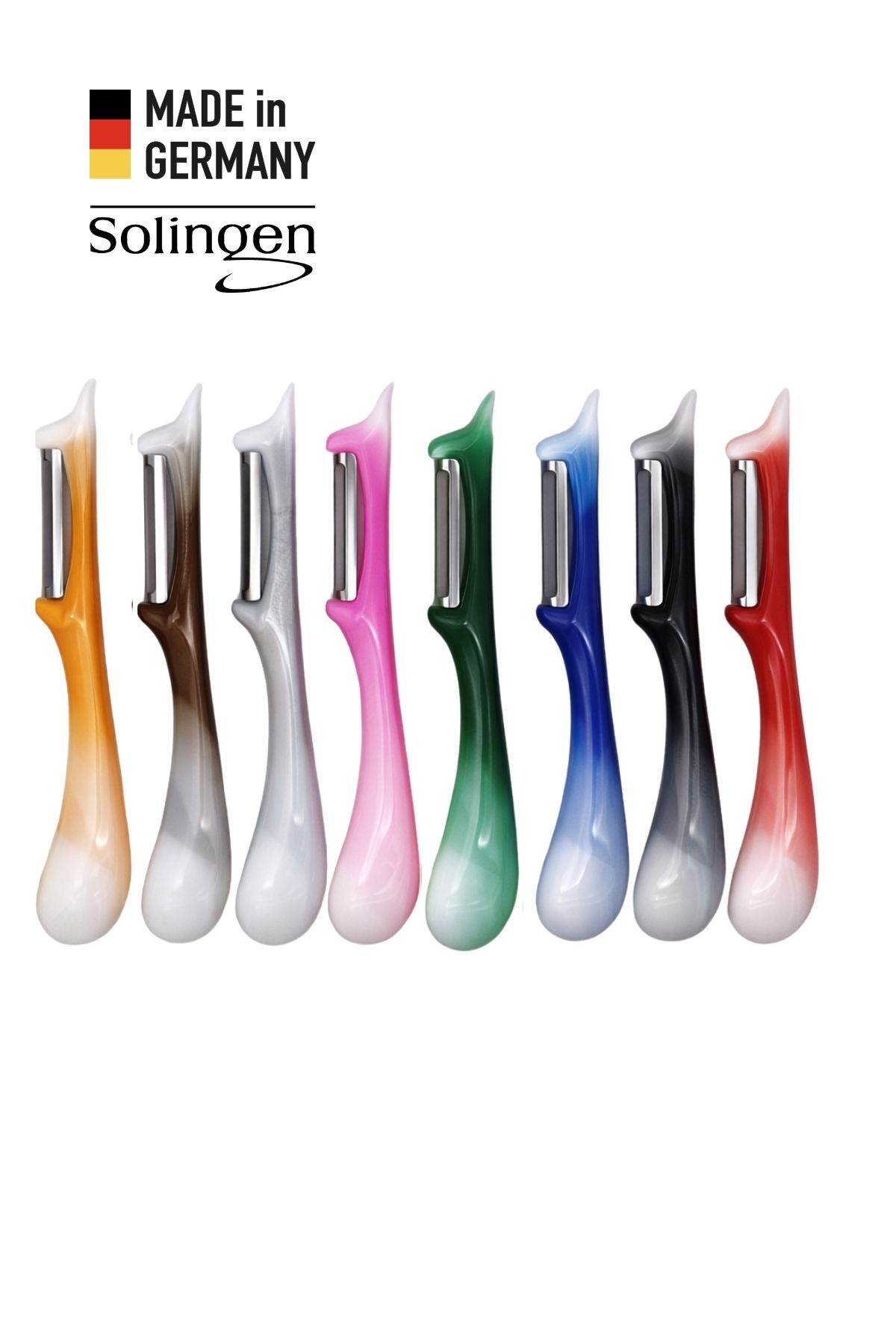 Solingen Tırtıklı Çift Bıçaklı Soyacak