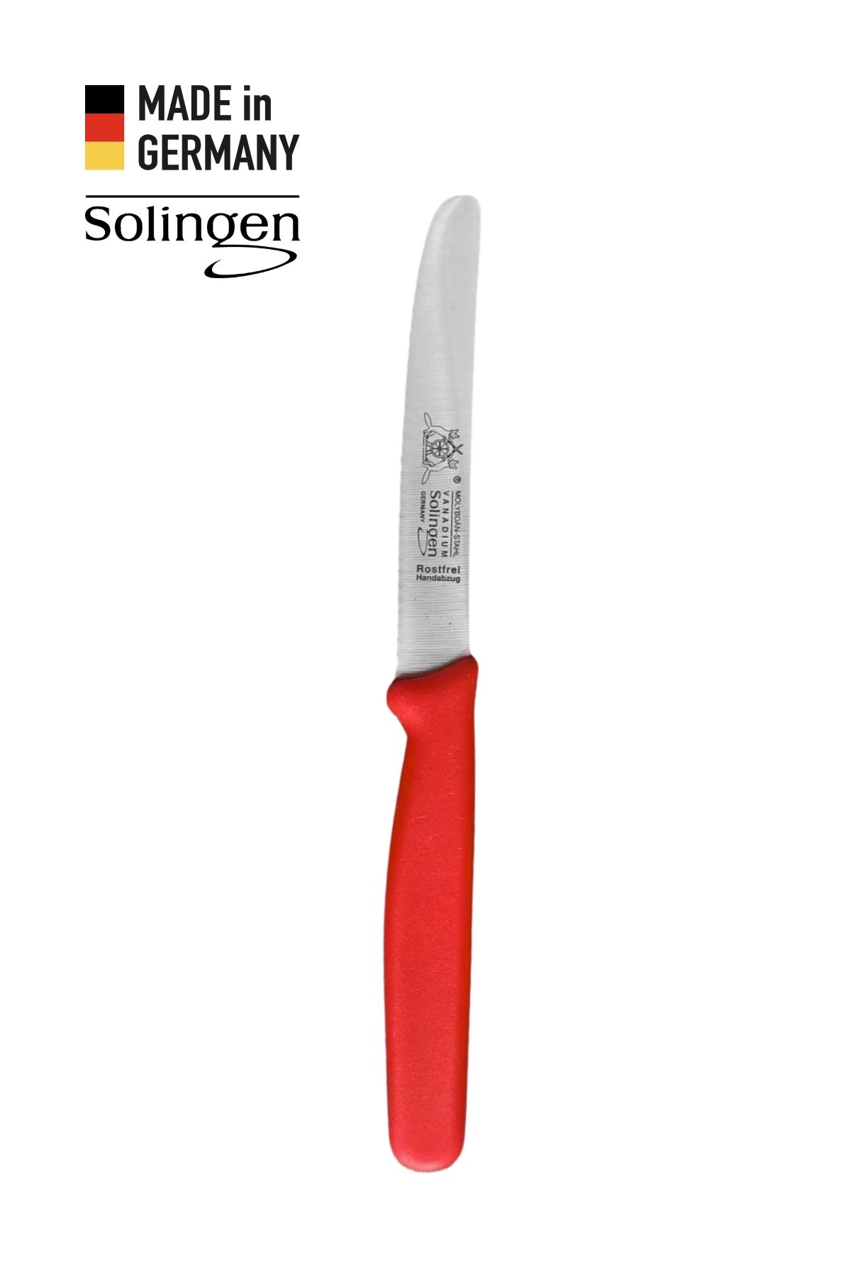 Solingen Tırtıklı Genel Kullanım Bıçağı – Kırmızı