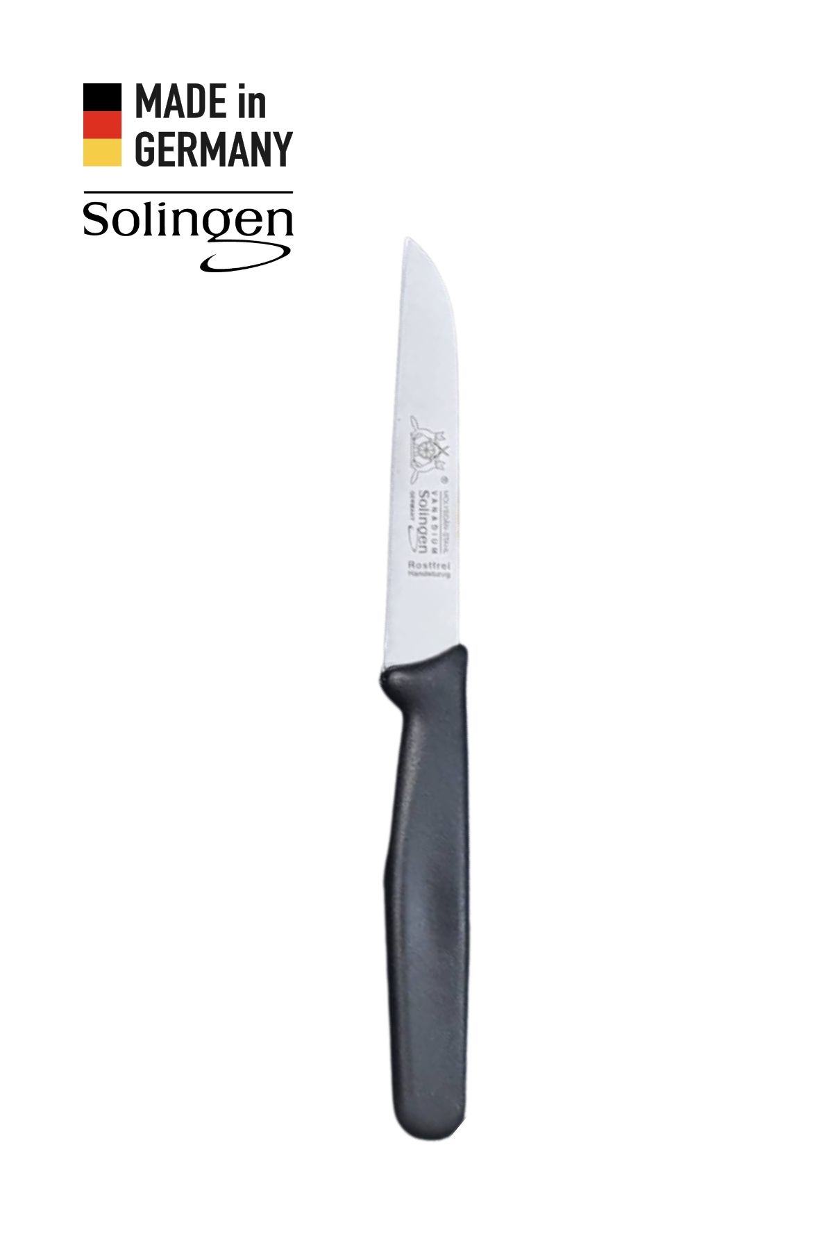 Solingen Düz Uç Genel Kullanım Bıçağı - Siyah