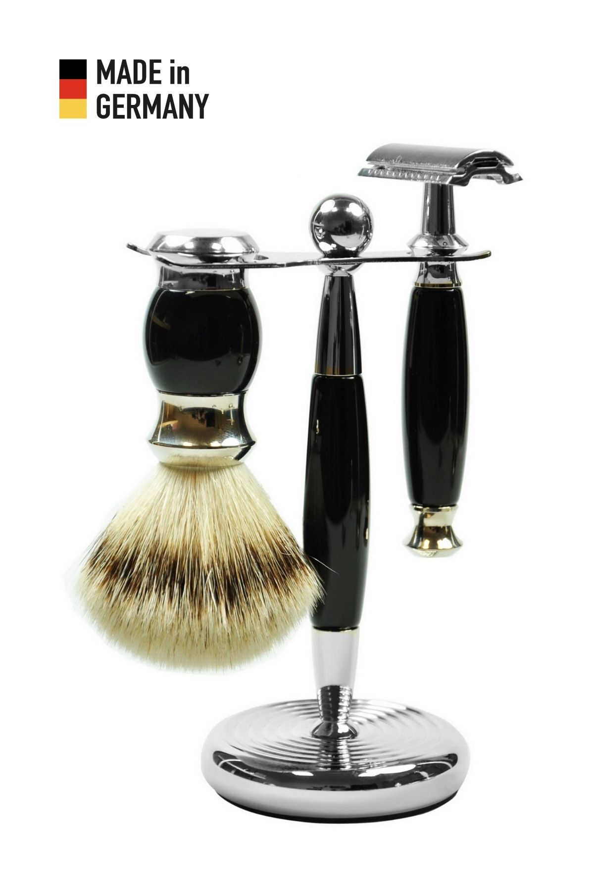 Golddachs Siyah Polimer Pure Geleneksel Tıraş Seti