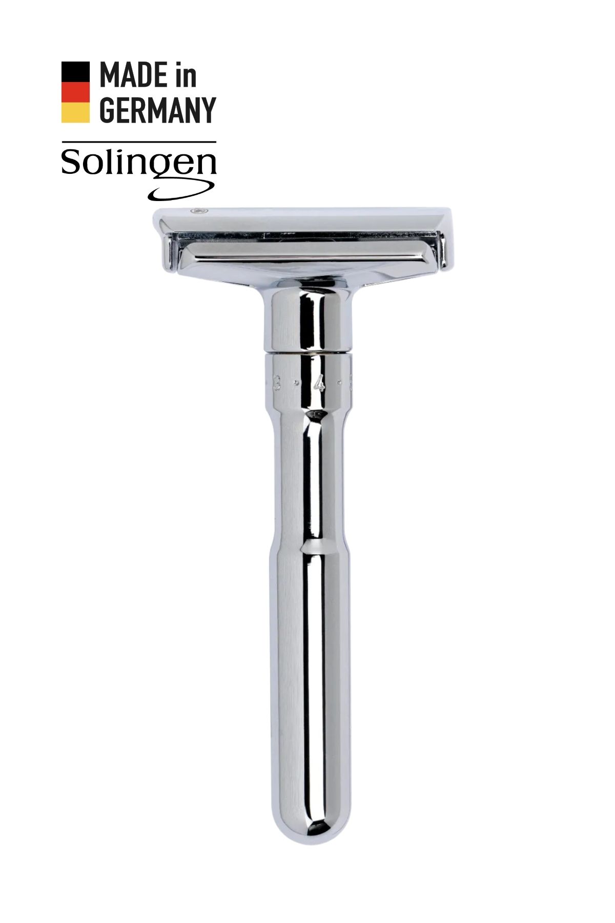 Solingen Merkür Futur 701 Parlak Krom Tıraş Makinesi
