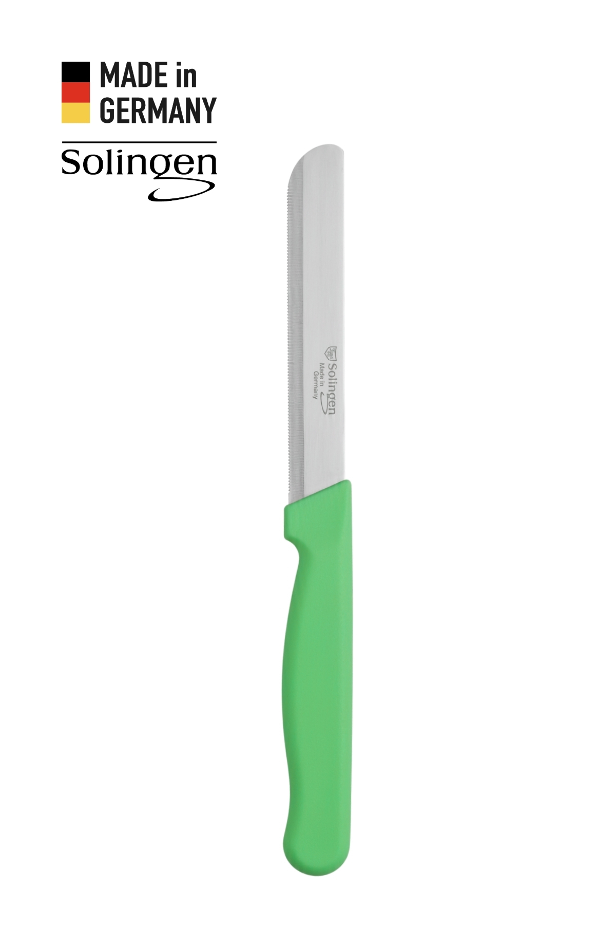Solingen Mikro Tırtıklı Küt Genel Doğrama Bıçağı - Açık Yeşil