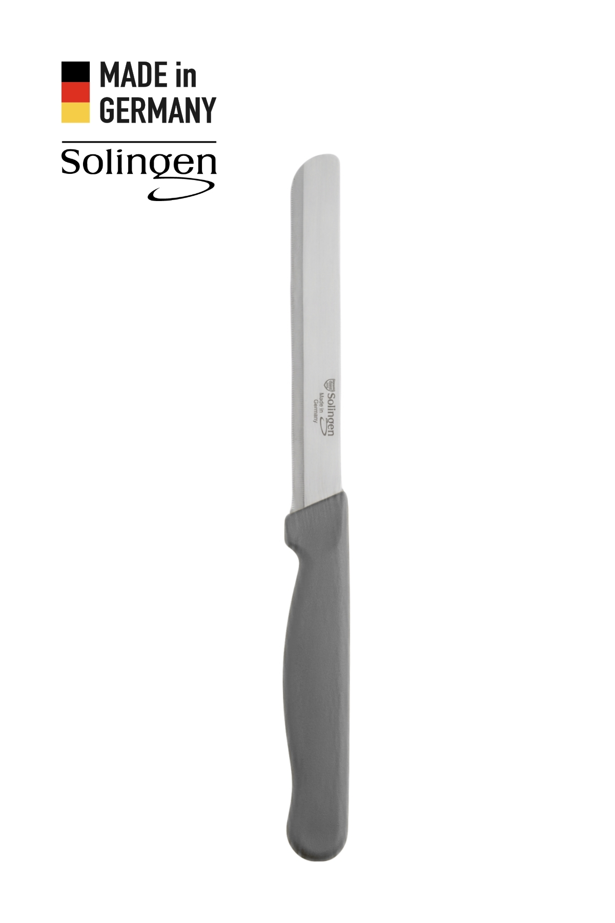 Solingen Mikro Tırtıklı Küt Genel Doğrama Bıçağı - Gri